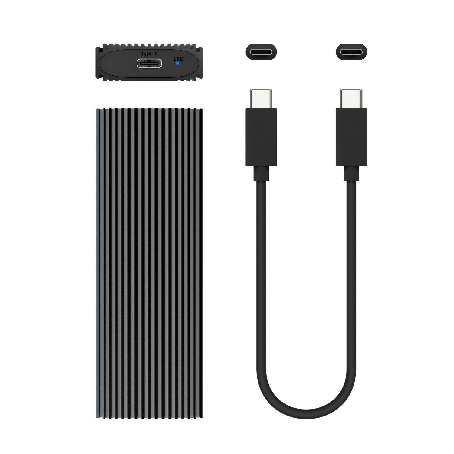 Caixa Externa M.2 SSD AISENS ASM2-023GR (2 TB - M.2 - Cinzento) — miniatura 4