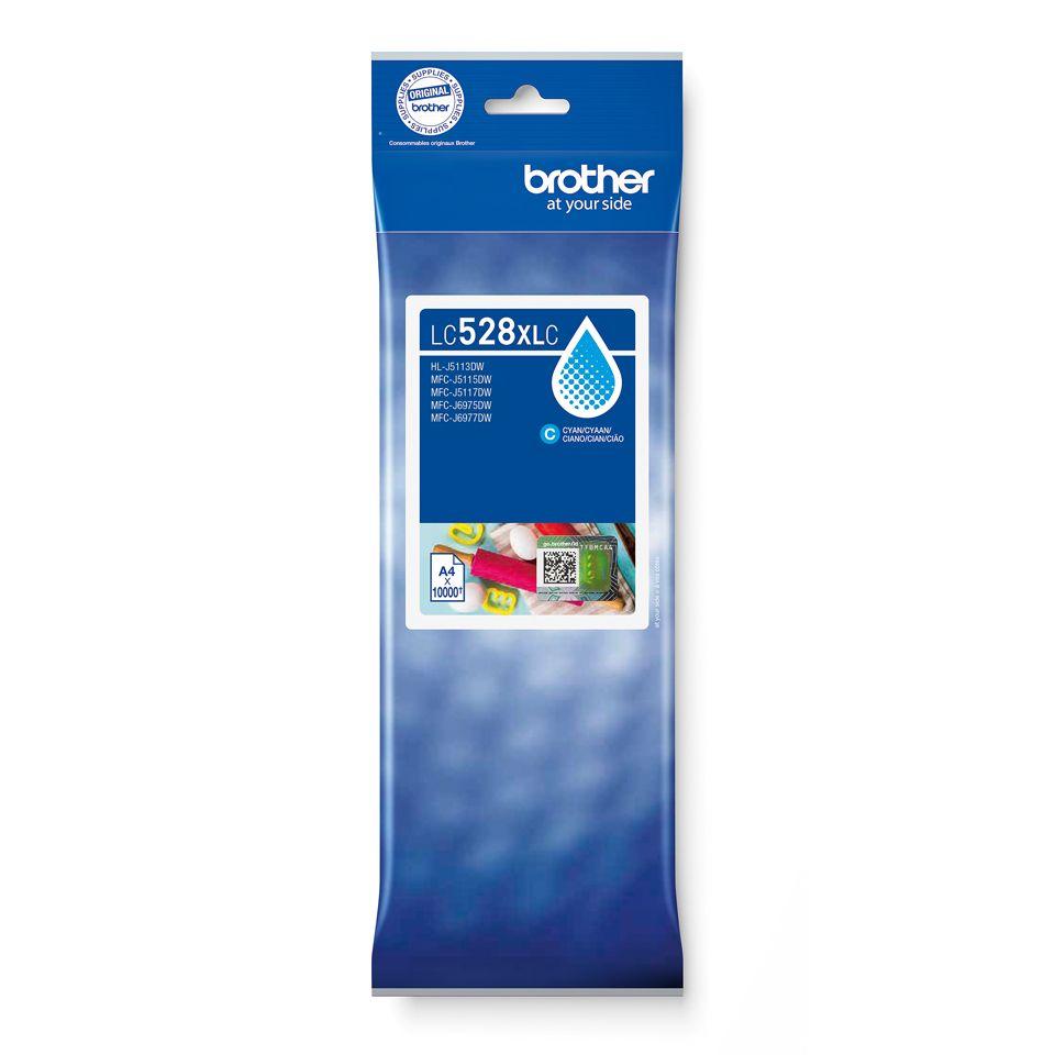 Tinteiro BROTHER LC528XLC (10000 páginas - Ciano)