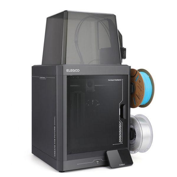 Impressora 3D ELEGOO Centauri Carbon 2 Combo (Wi-Fi, USB e Ethernet LAN - Cinzento) — miniatura 4