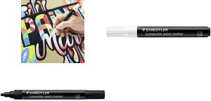 Marcador Acrílico Permanente STAEDTLER Lumocolor 349 (Branco), miniatura 2