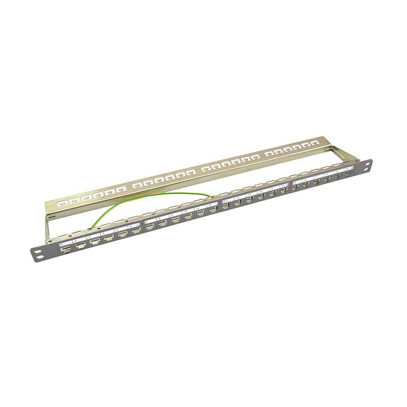 Painel de Patch Keystone LOGILINK NK4039 (RJ-45 - Montagem em rack - Cinzento)