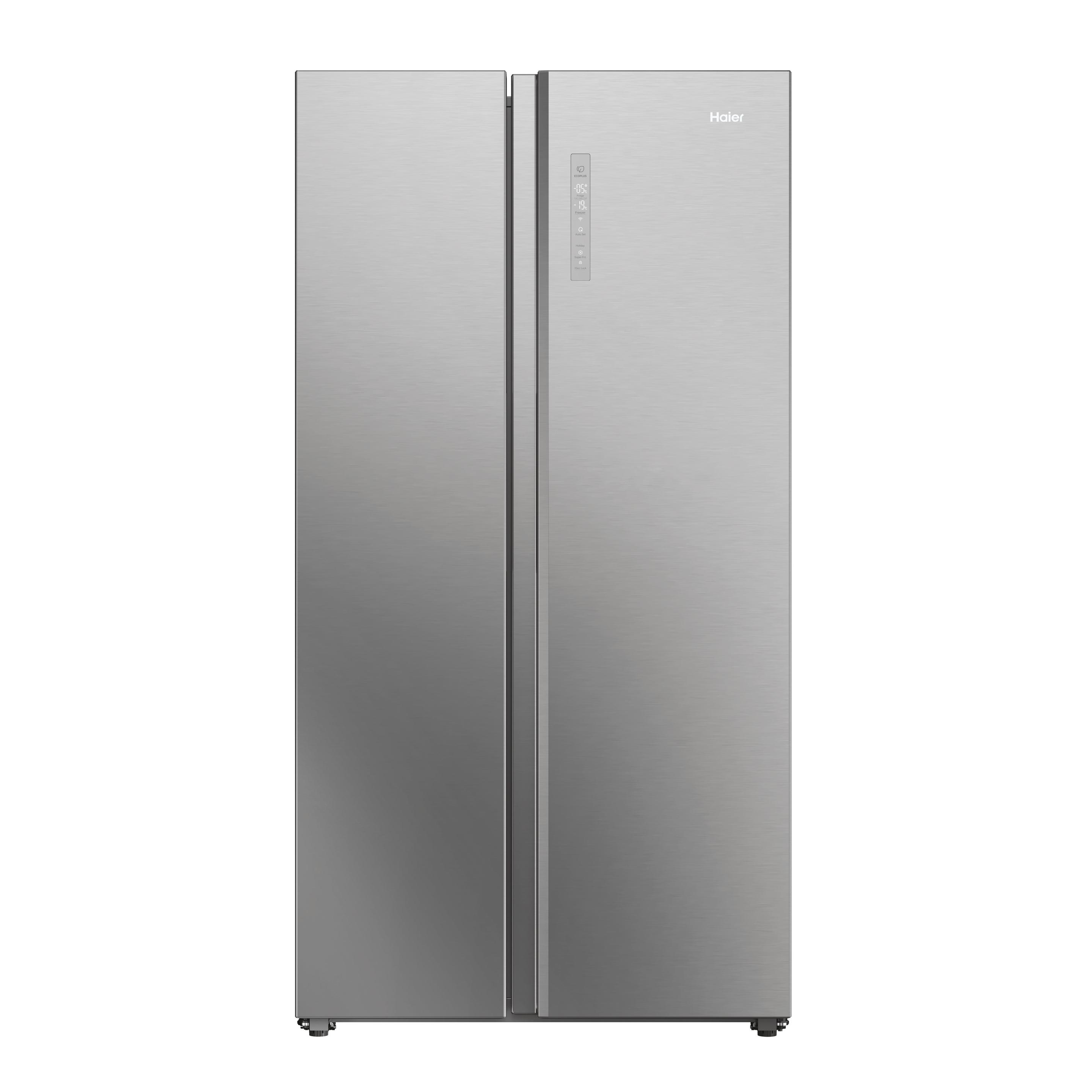 Frigorífico Americano Independente HAIER HSW79F18ANMM (611 L - 177,5x72,6x90,5 cm - 73 cm - Platina/Inox)