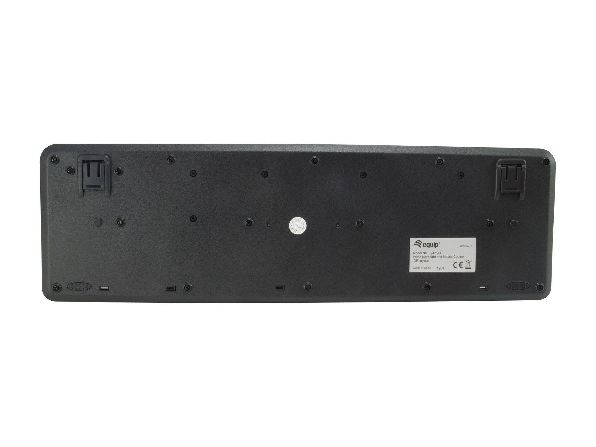 Conjunto Teclado e Rato EQUIP 245202 (Português - Membrana - Tamanho completo - Preto) — miniatura 4