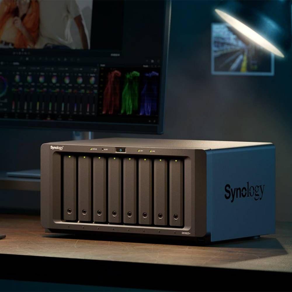 NAS SYNOLOGY DiskStation DS1825+ (3.5,M.2,2.5 " - M.2, SATA - AMD - Preto) — miniatura 2
