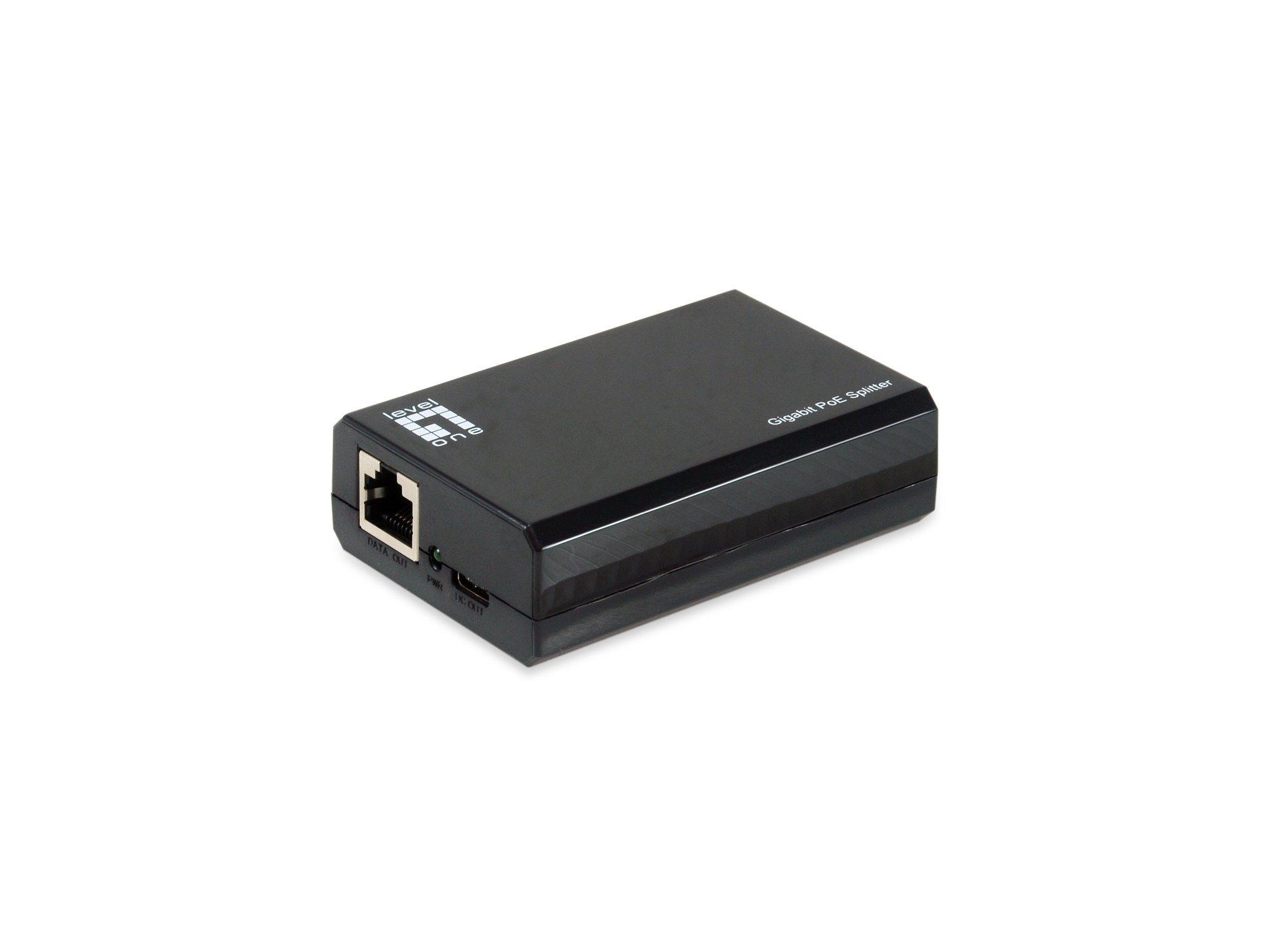 Splitter PoE Gigabit LEVELONE POS-5001 (Preto)