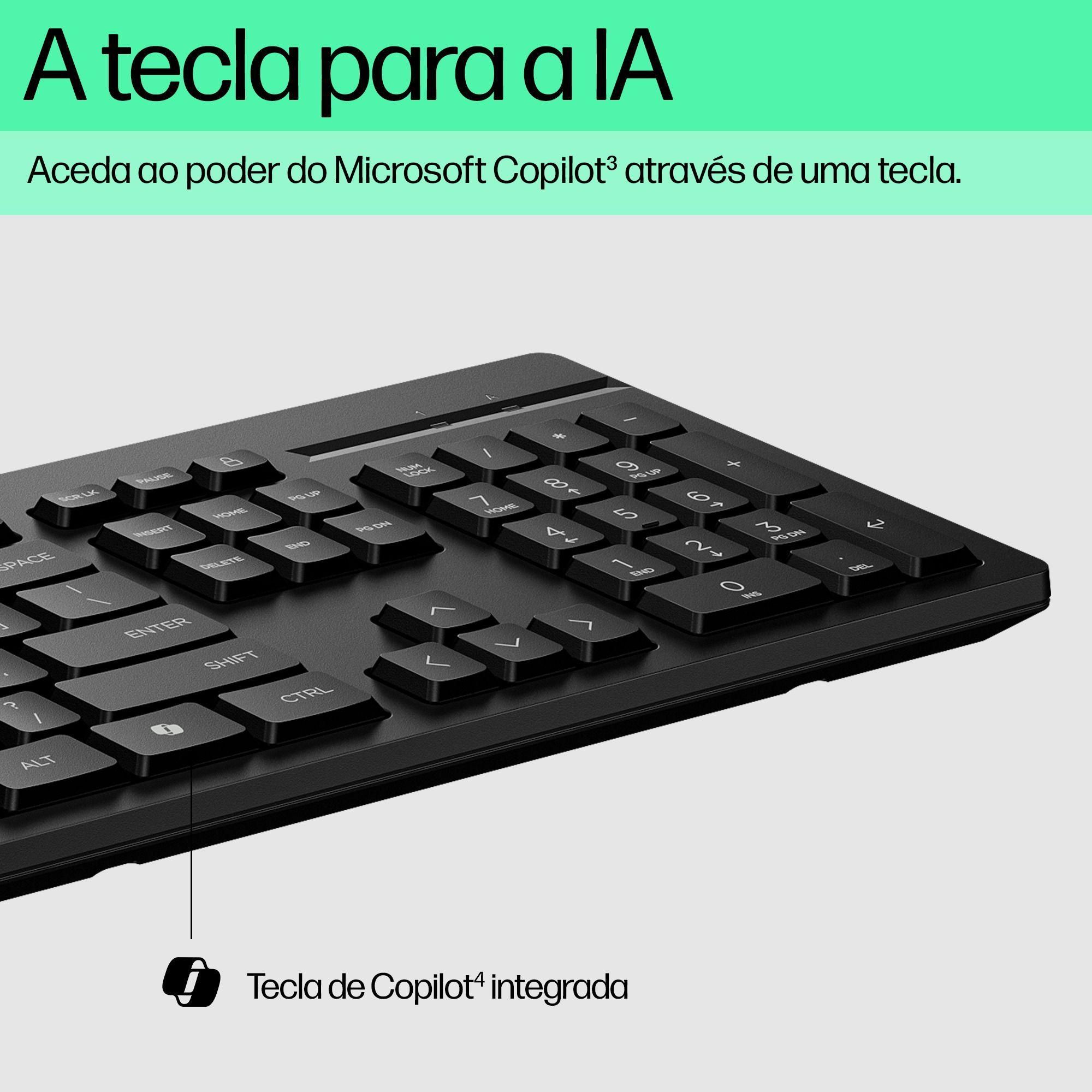 Teclado HP 125 G2 (Plunger key switch - Tamanho completo - USB - Preto) — miniatura 8