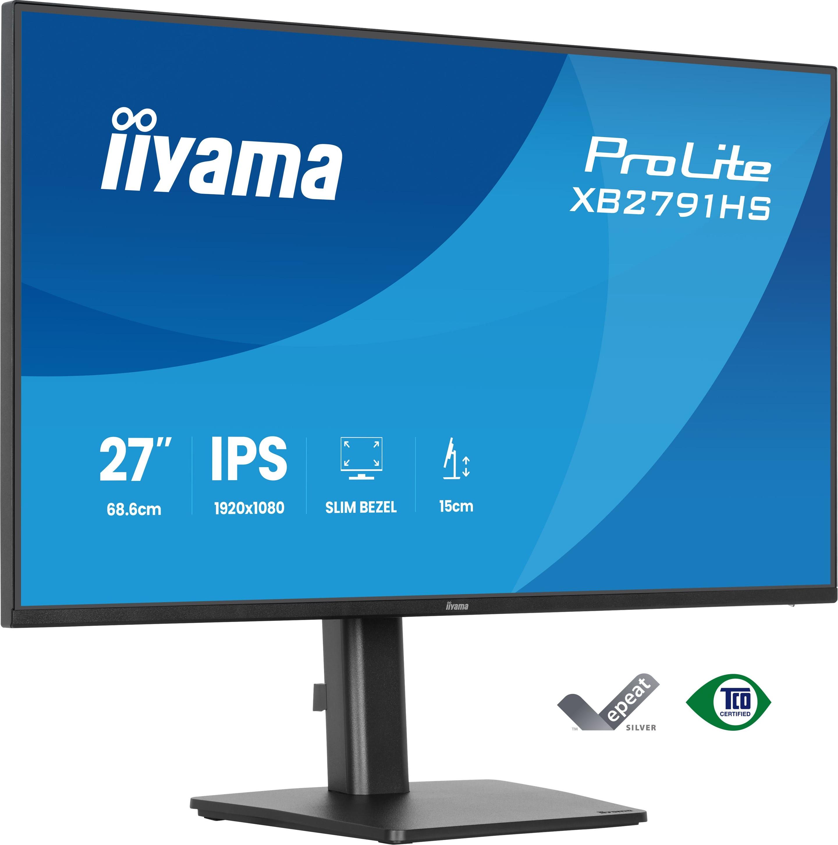 Monitor IIYAMA ProLite XB2791HS-B1 (27" - IPS - 120 Hz - Preto)