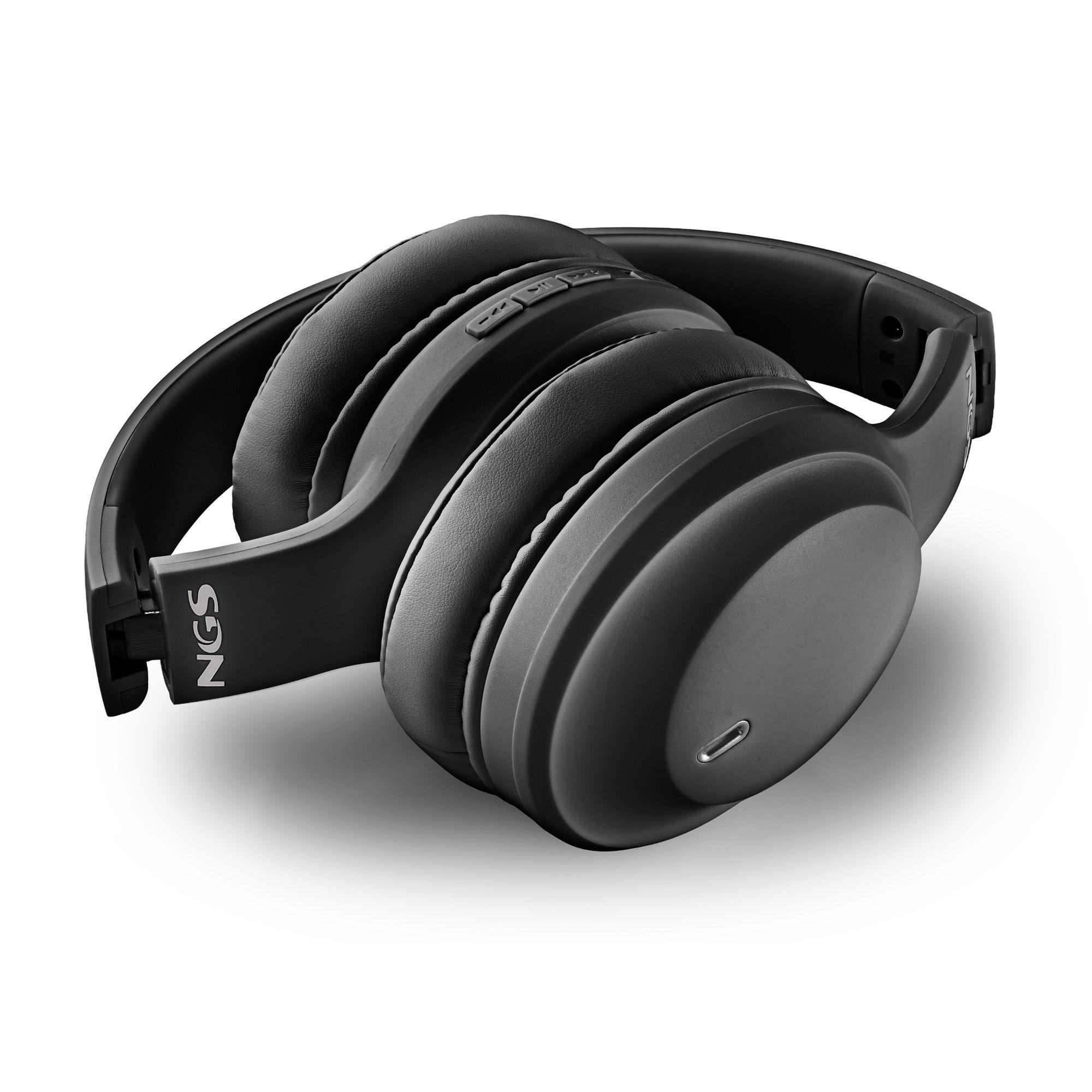 Auscultadores NGS Artica Glacier Black (Binaural - Com fios e sem fios - Circum-aural - Preto), miniatura 4