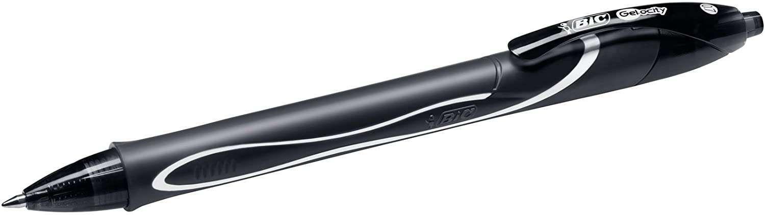 Caneta de Gel Retrátil BIC Gel-ocity Quick Dry (Preto)