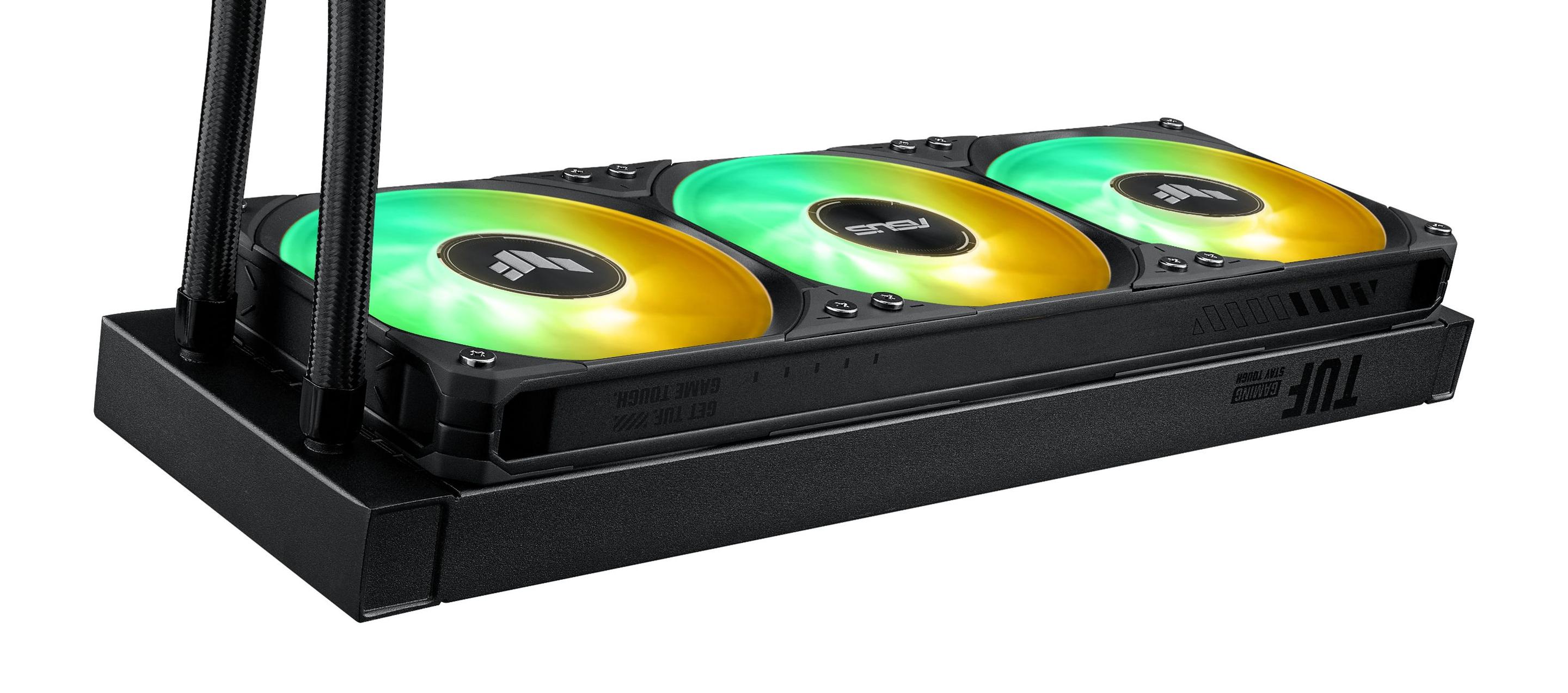 Sistema de Refrigeração Líquida Tudo-em-Um ASUS TUF Gaming LC III 360 ARGB LCD (120 mm - 3 ventoinhas - 2600 RPM - Preto), miniatura 4