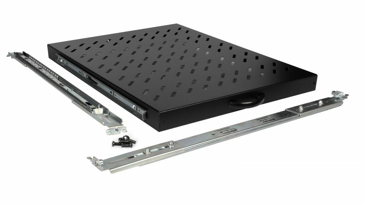 Prateleira Deslizante EQUIP EZVS-19-1-80-B (19″ - 1U - 80 cm - Preto), miniatura 2