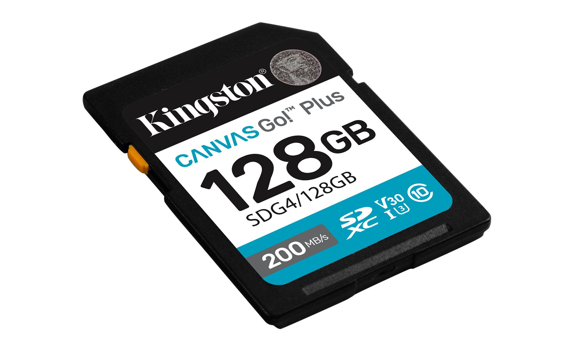 Cartão de Memória KINGSTON Canvas Go! Plus SDG4/128GB (128GB - Classe 10 - Até 200 MB/s - Preto), miniatura 2