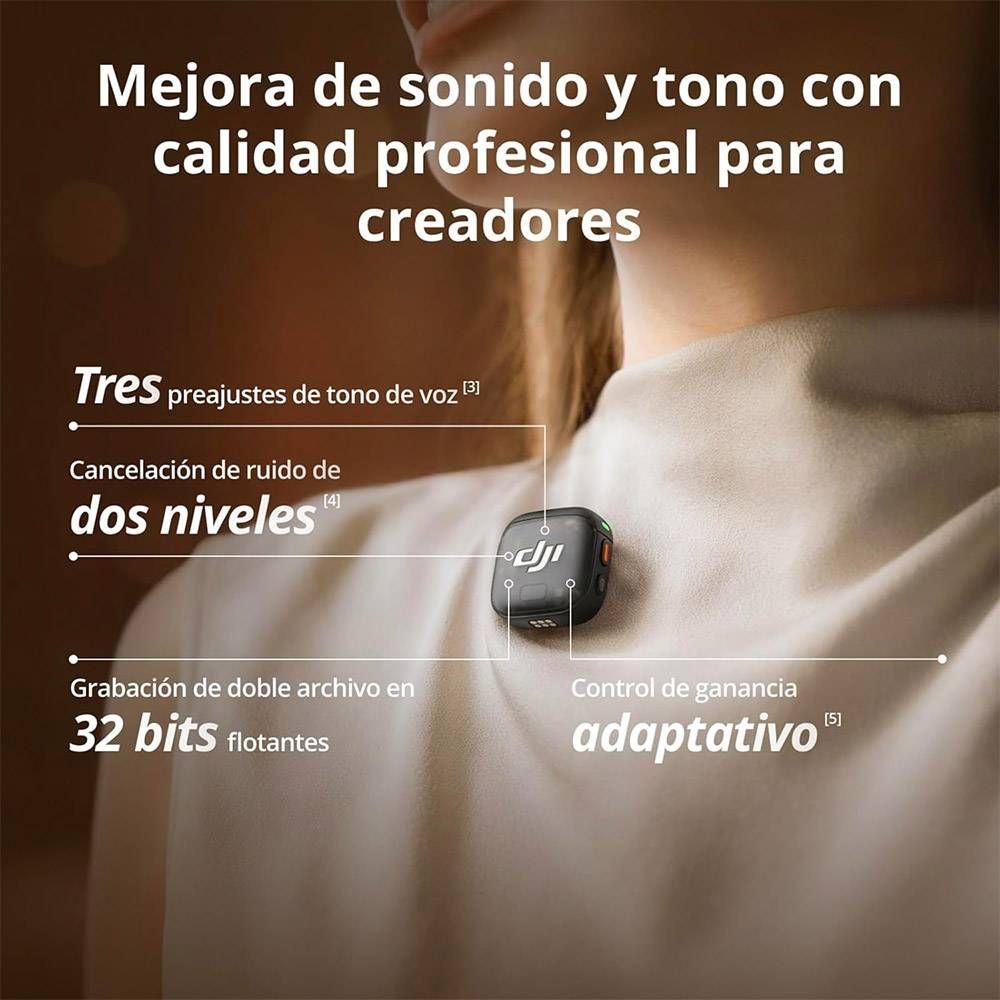 Microfone de Lapela Sem Fios DJI Mic 3 (Bluetooth - Preto) — miniatura 4
