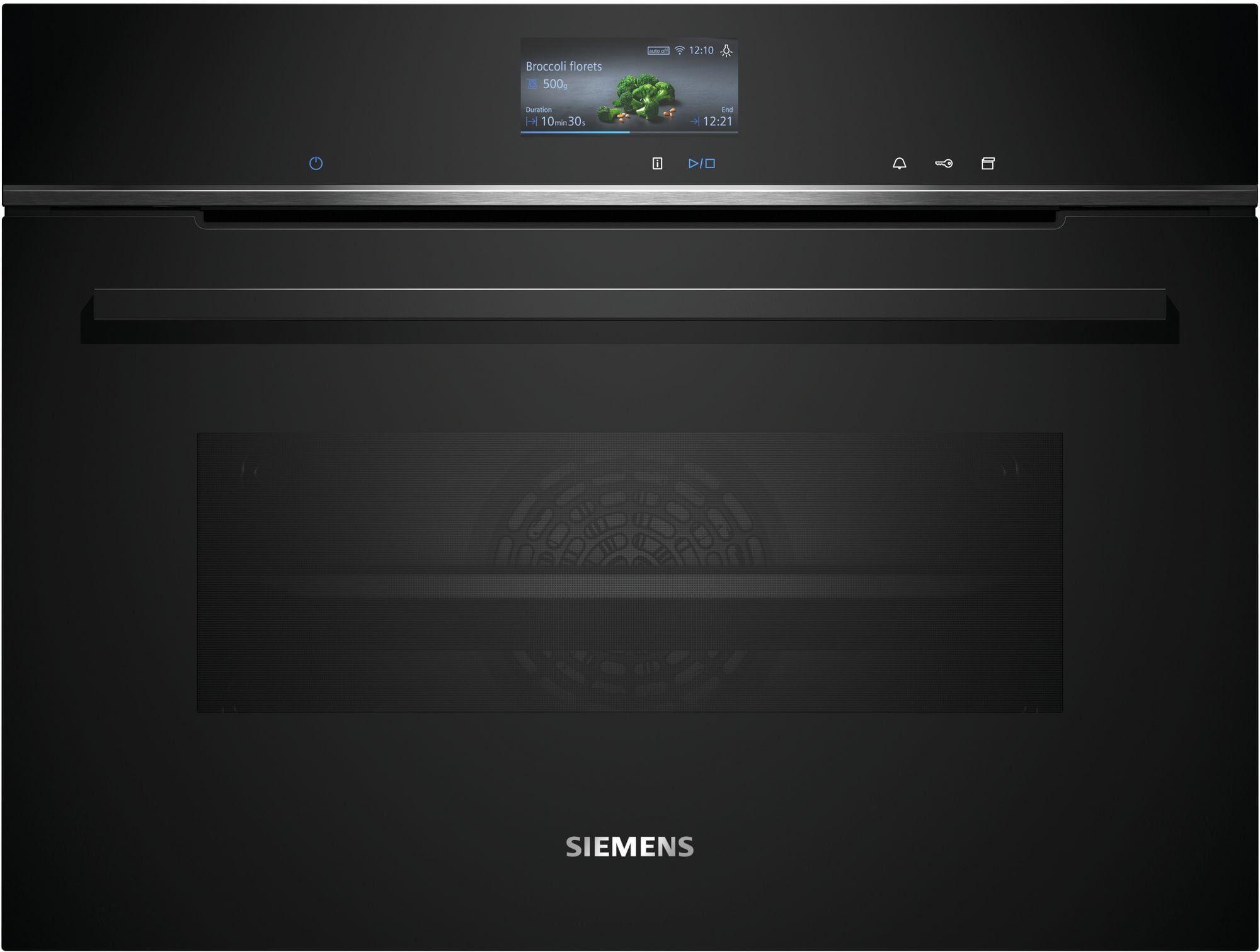 Forno de Encastre SIEMENS CS736G1B1 iQ700 (Forno elétrico - 47 L - 30-250 °C - Preto)
