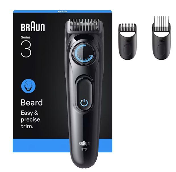 Aparador de Barba BRAUN BT3520 (Preto e Azul)