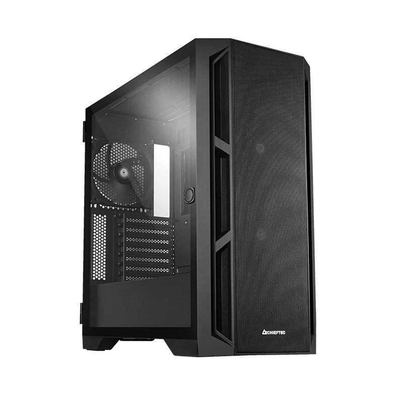 Caixa de Computador CHIEFTEC APEX AIR GA-01B-M-OP (Midi Tower - SPCC - 17,5 cm - Preto)