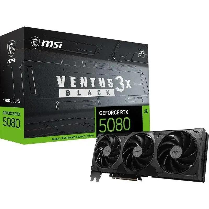 Placa Gráfica MSI GeForce RTX 5080 VENTUS 3X OC (NVIDIA GeForce RTX 5080 - 30 Gbps - 16 GB - Preto), miniatura 2
