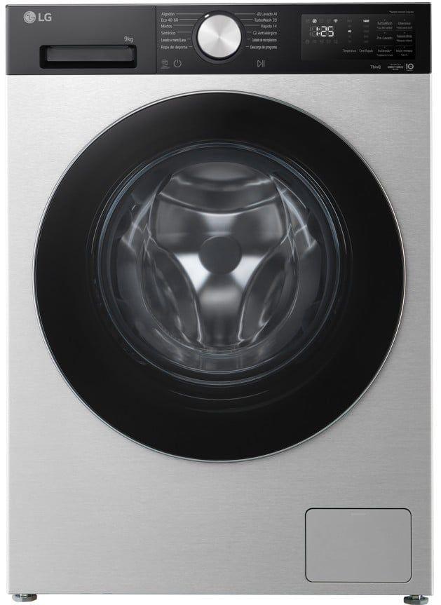 Máquina de Lavar Roupa LG F4X5009TSC (1400 RPM - Altura 85 cm - 85 cm - Inox Platina)