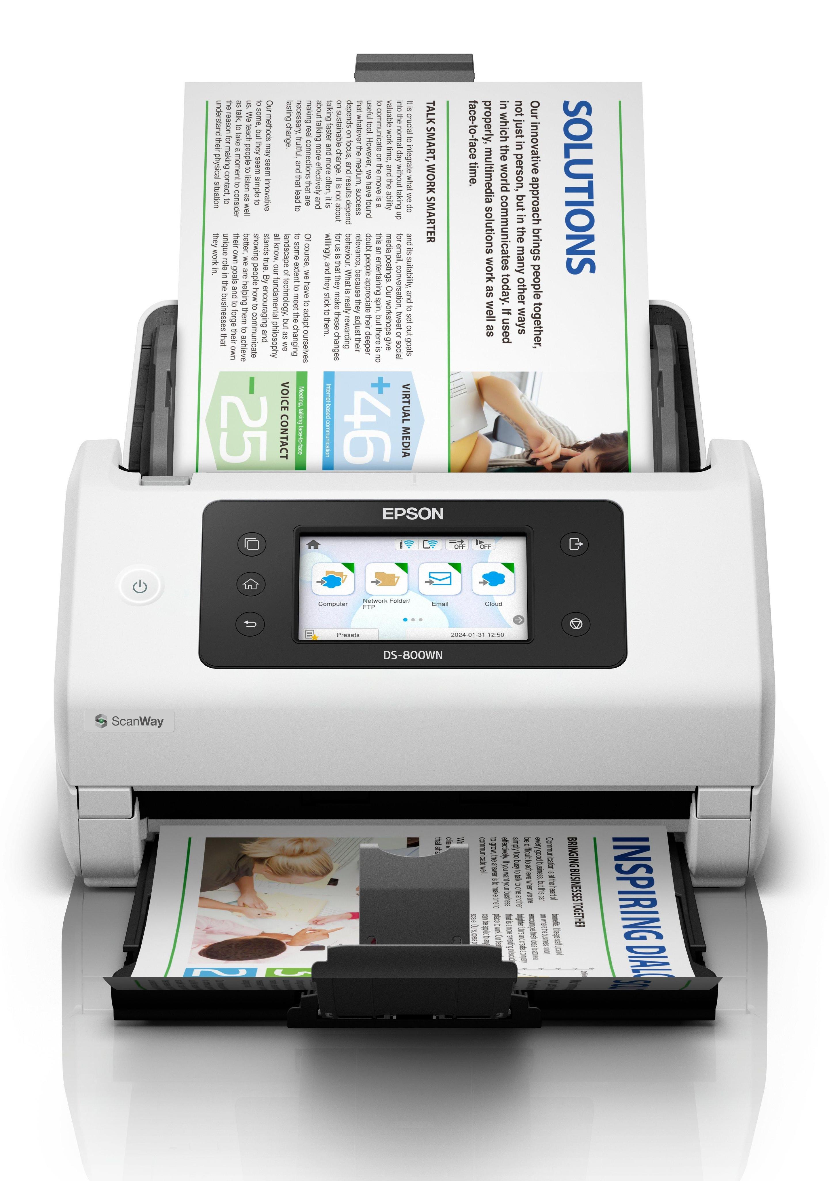 Scanner de Documentos EPSON WorkForce DS-800WN (3.2 Gen 1 - Branco) — miniatura 7