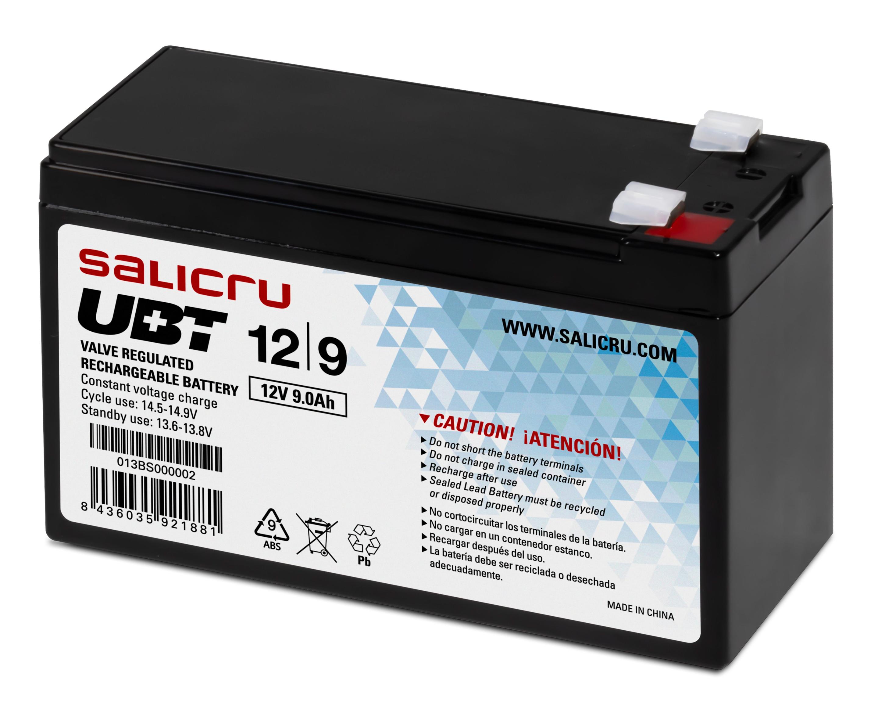 Bateria para UPS SALICRU UBT 12/9 (Preto)