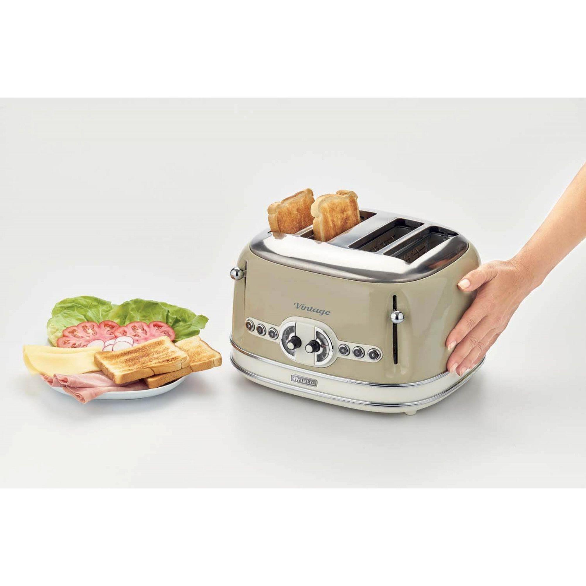 Torradeira ARIETE 156 (1600 W - 4 fatias - Metal - Bege), miniatura 6