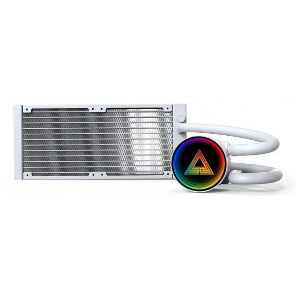Sistema de Arrefecimento Líquido para CPU MONTECH LightFlow ARGB 240 (LGA 1700, LGA 1851, AM4, AM5 - 120 mm - 2200 RPM - Branco) — miniatura 3
