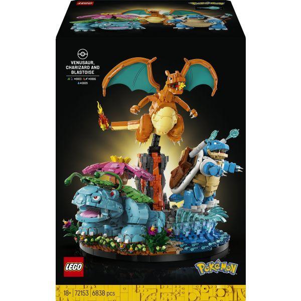 LEGO 72153 Pokémon Venusaur, Charizard and Blastoise (18+ anos - 6838 peças), miniatura 2