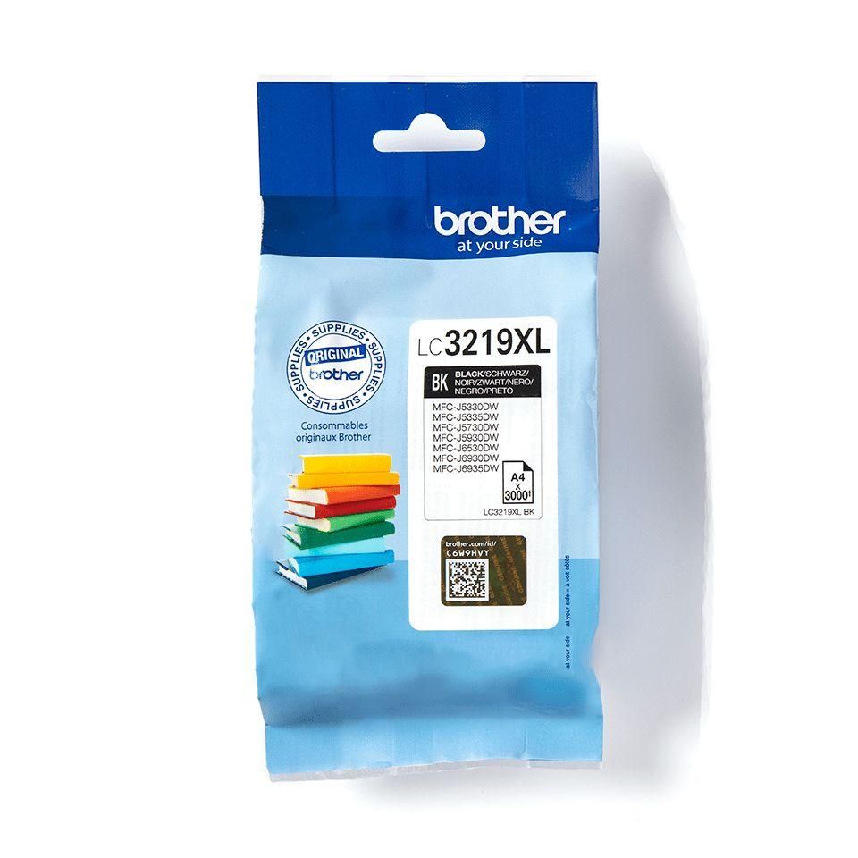 Tinteiro BROTHER LC3219XLBK (3000 páginas - Preto)