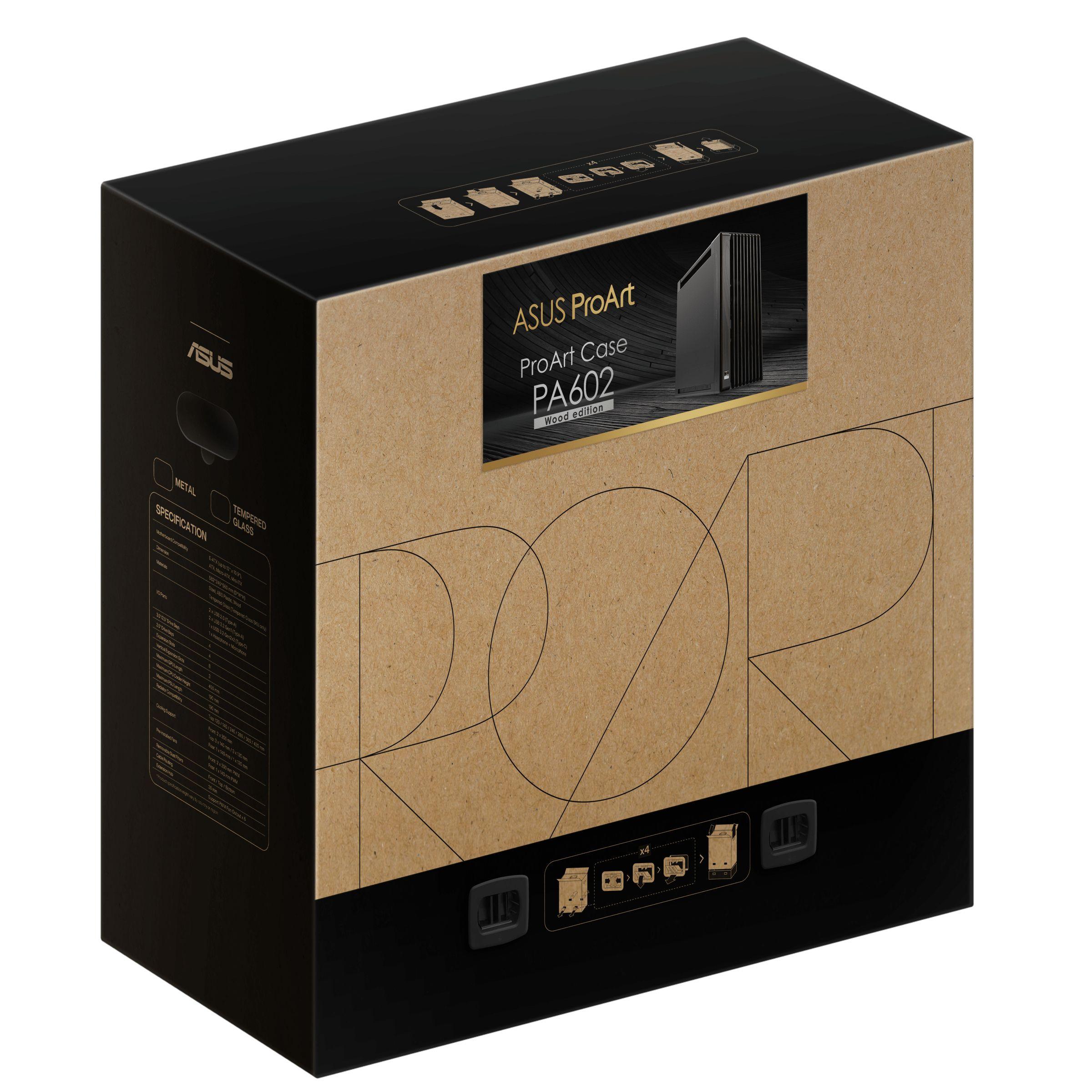 Caixa PC ASUS ProArt PA602 Wood Edition (Midi Tower - Metal, Madeira - 18,5 cm - Preto) — miniatura 16