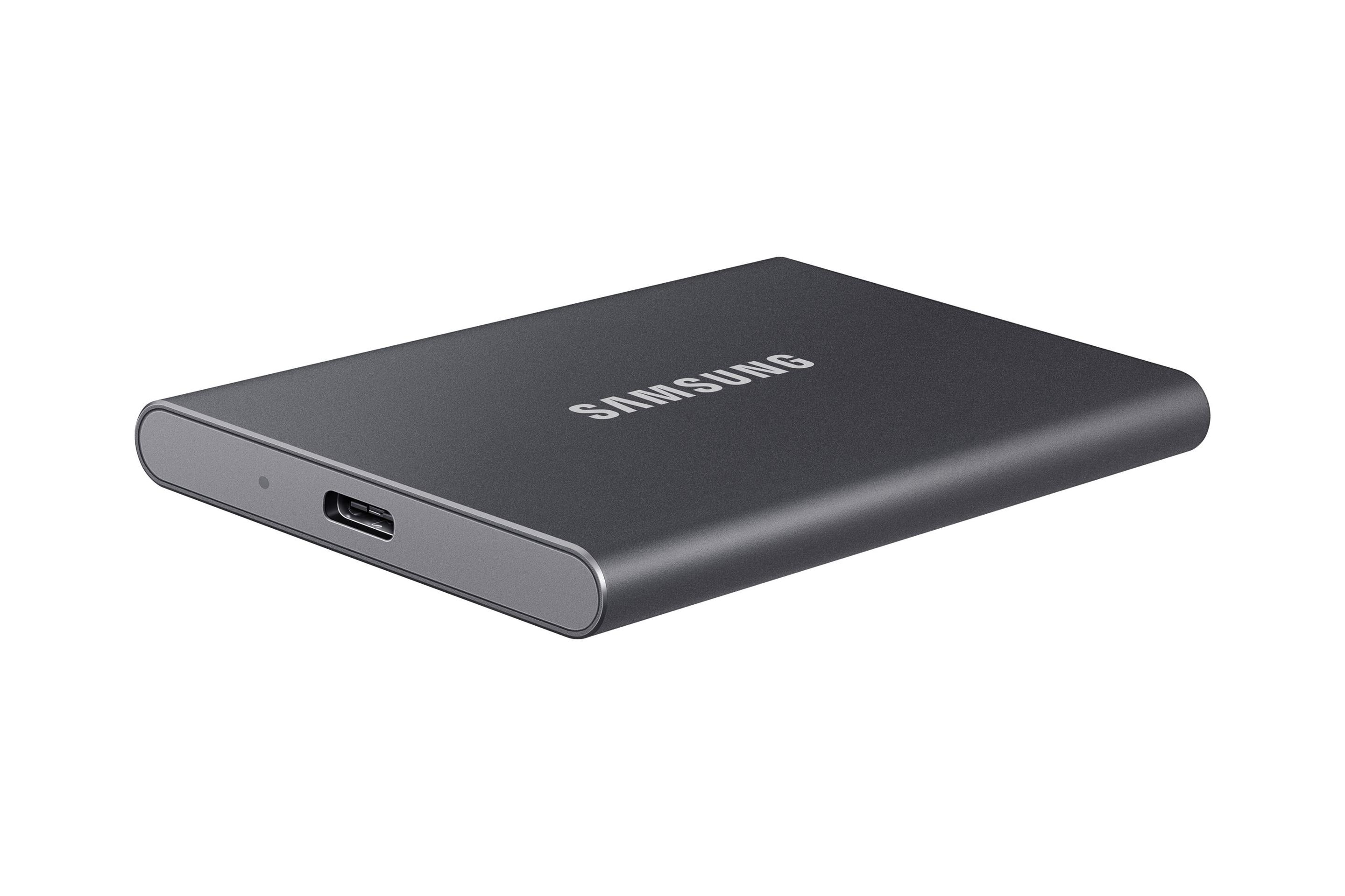 SSD SAMSUNG Portable SSD T7 (2 TB - 2.5" - USB 3.2 - Cinzento) — miniatura 4