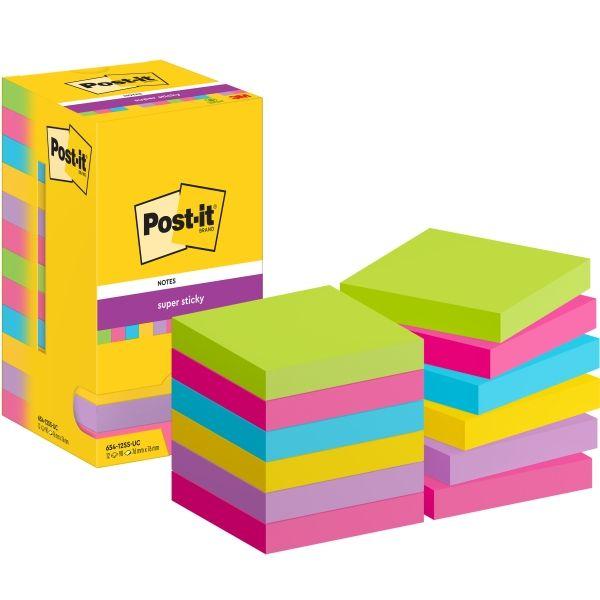 Bloco de Notas Autocolantes POST-IT 654-12SS-UC (Papel - 76 x 76 mm)