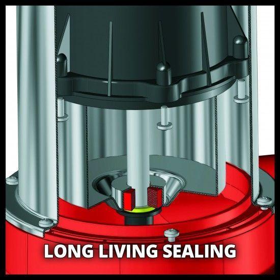 Bomba Submersível para Água Suja EINHELL GE-DP 6935 A ECO (690 W - 17 500 l/h - Preto/Vermelho), miniatura 3