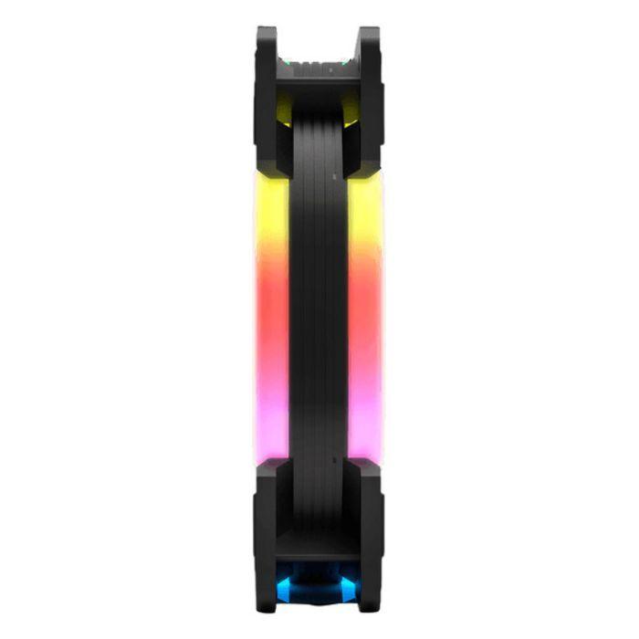 Ventoinha NOX Hummer S-FAN (Não suportado - ARGB Rainbow de anel duplo - Preto), miniatura 5