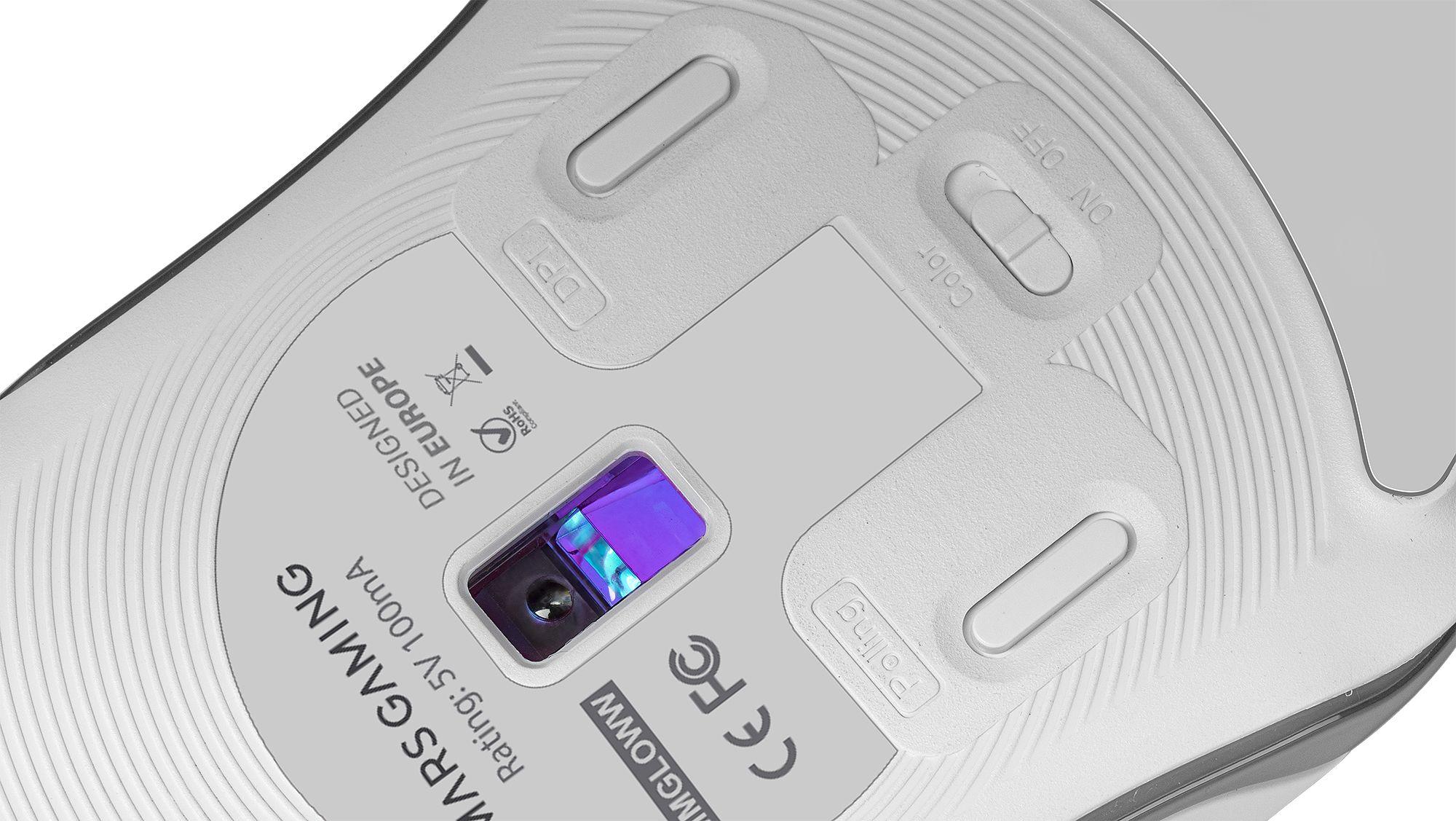 Rato Gaming MARS GAMING MMGLOW (Mão direita - 12800 DPI - Ótico - Branco), miniatura 5