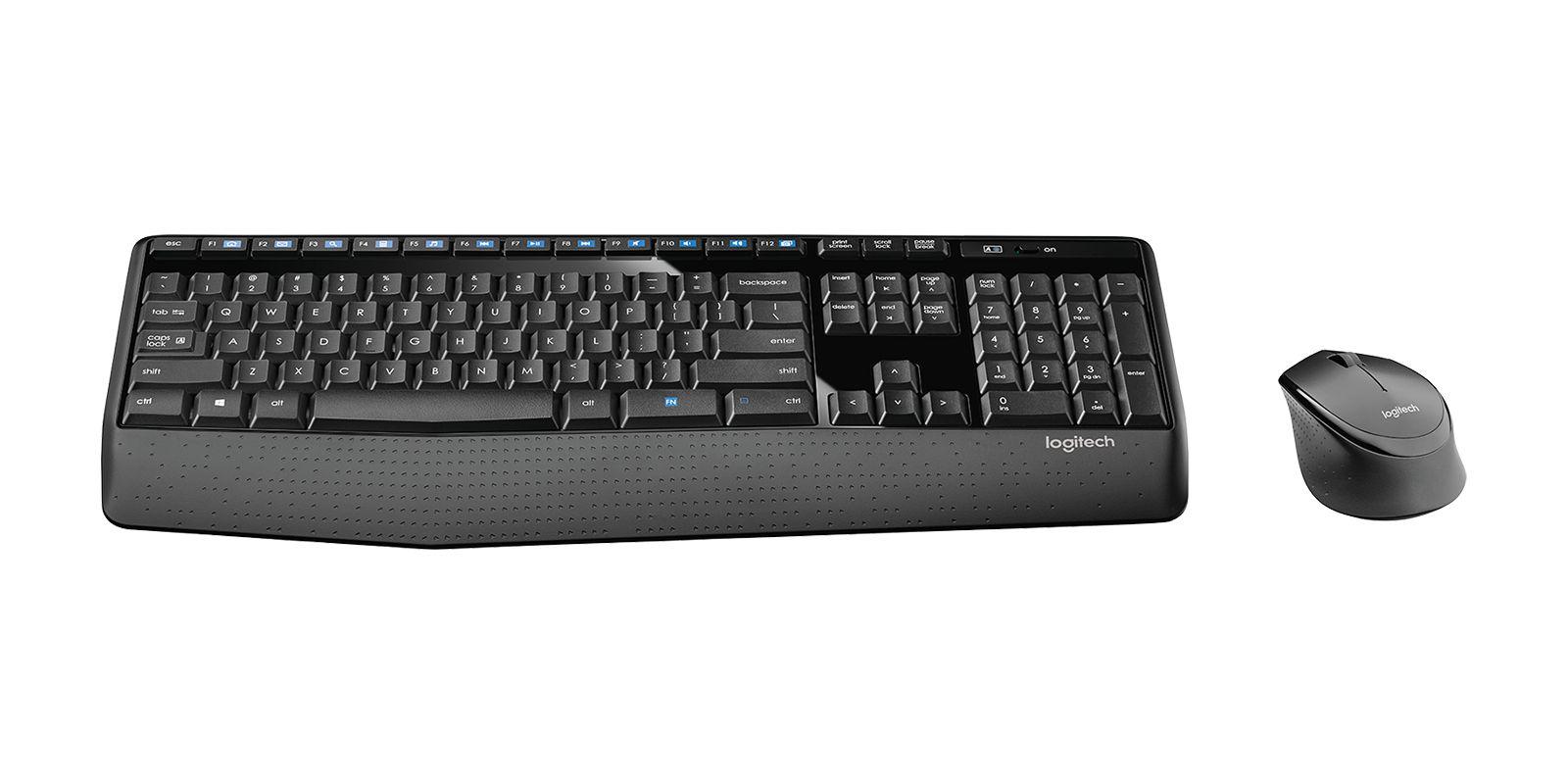 Conjunto Teclado e Rato LOGITECH MK345 (Inglês - Tamanho completo - RF Wireless - Preto), miniatura 4