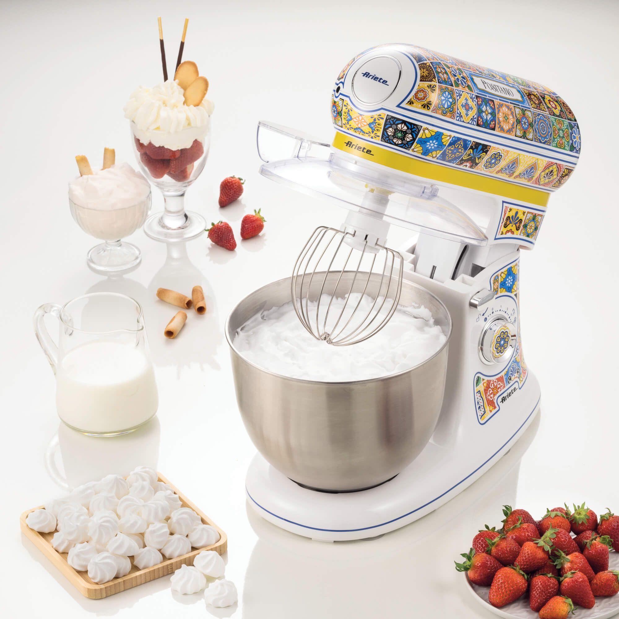 Batedeira Planetária ARIETE Positano (2400 W - 5,5 l - Altura 38,5 cm - Azul e Amarelo), miniatura 5