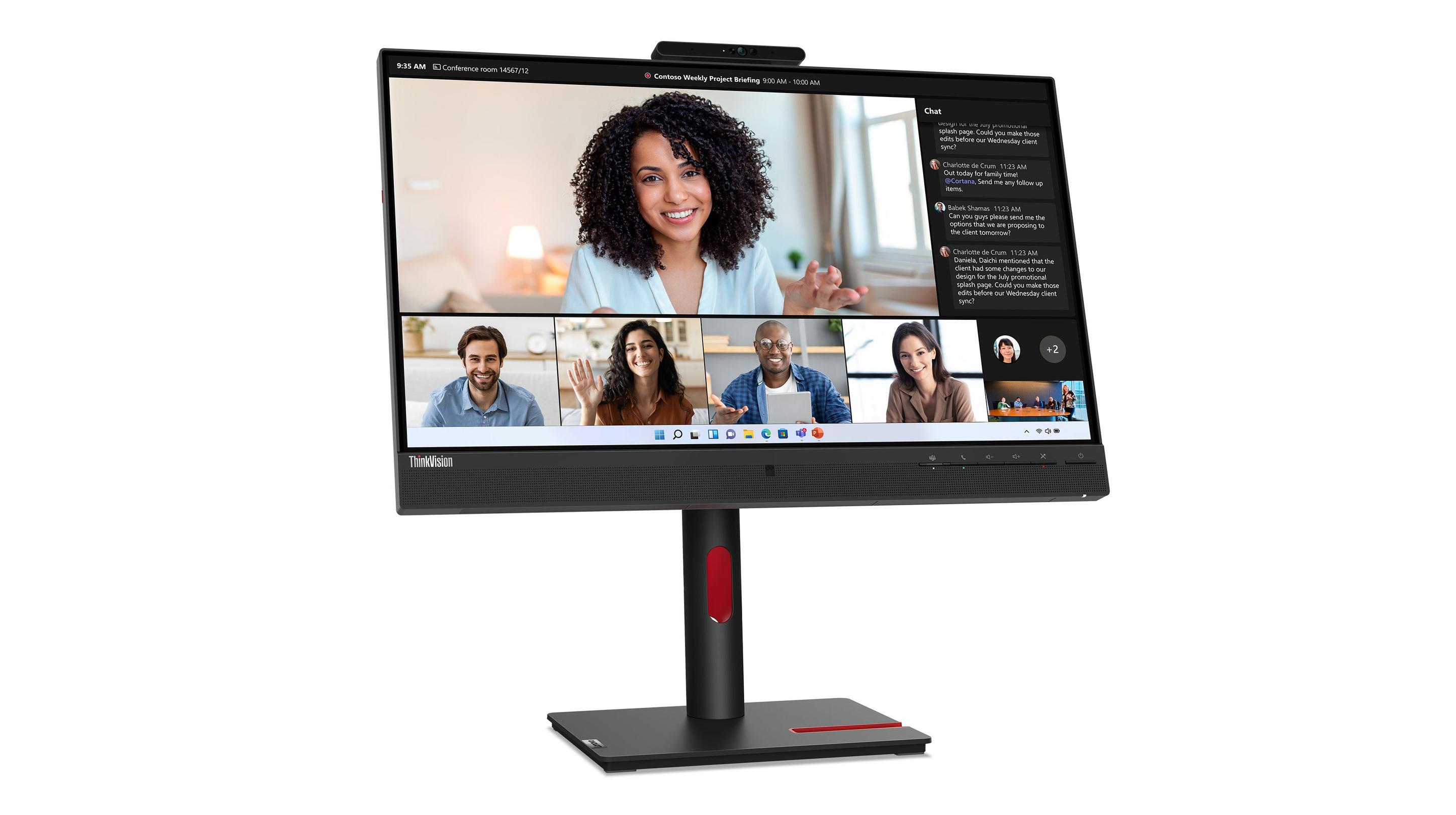 Monitor LENOVO ThinkVision T24mv-30 (23,8" - IPS - 75 Hz - Preto), miniatura 4