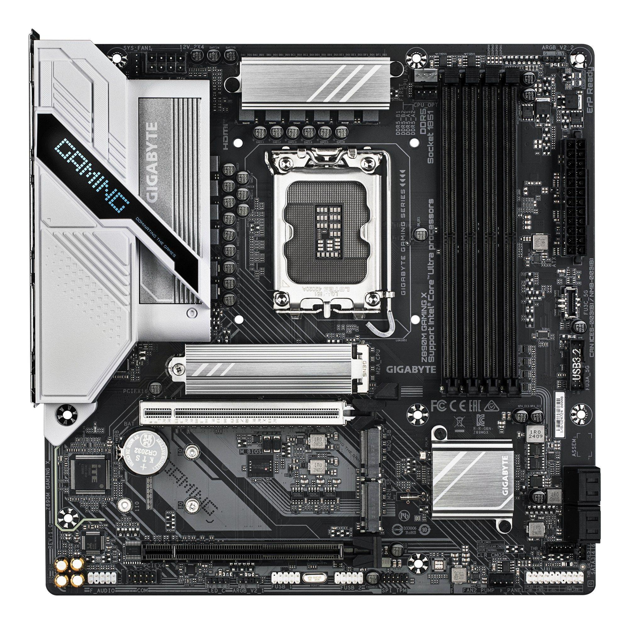 Motherboard GIGABYTE Z890M GAMING X (LGA 1851 - Intel Core Ultra - Micro ATX - Preto), miniatura 2