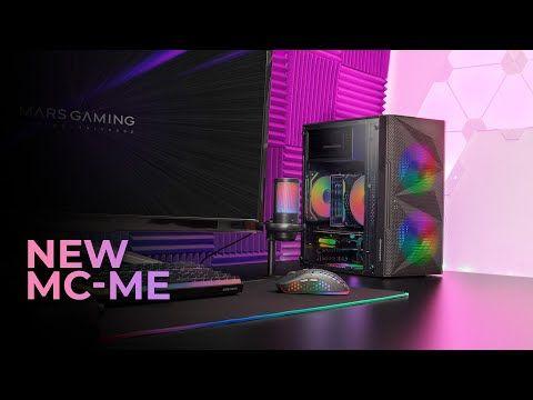 Caixa PC MARS GAMING MC-ME (Micro-ATX, Mini-ITX - Mini Tower - Metal, Vidro temperado - Branco) — miniatura 3