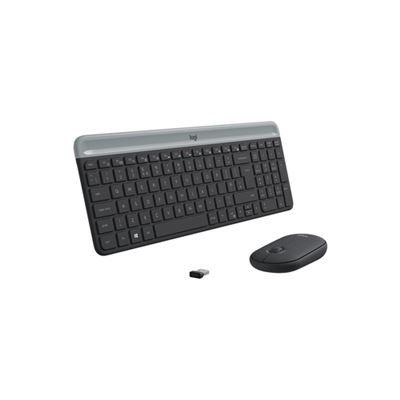 Teclado e Rato LOGITECH MK470 Slim (Croata, Esloveno - Tamanho completo - RF Wireless - Grafite), miniatura 3