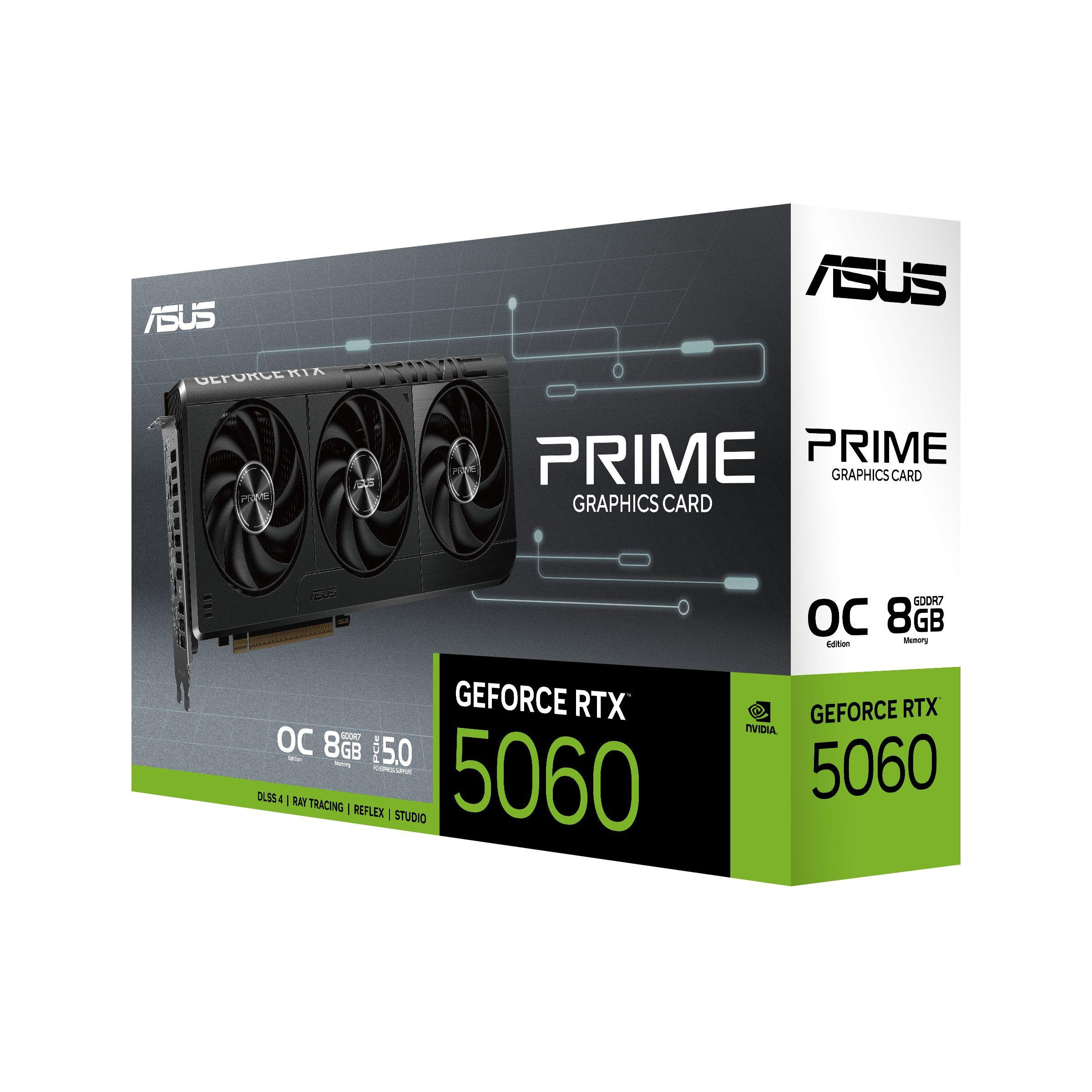 Placa Gráfica ASUS Prime RTX5060-O8G (GeForce RTX 5060 - 28 Gbps - 8 GB - Multicor) — miniatura 9