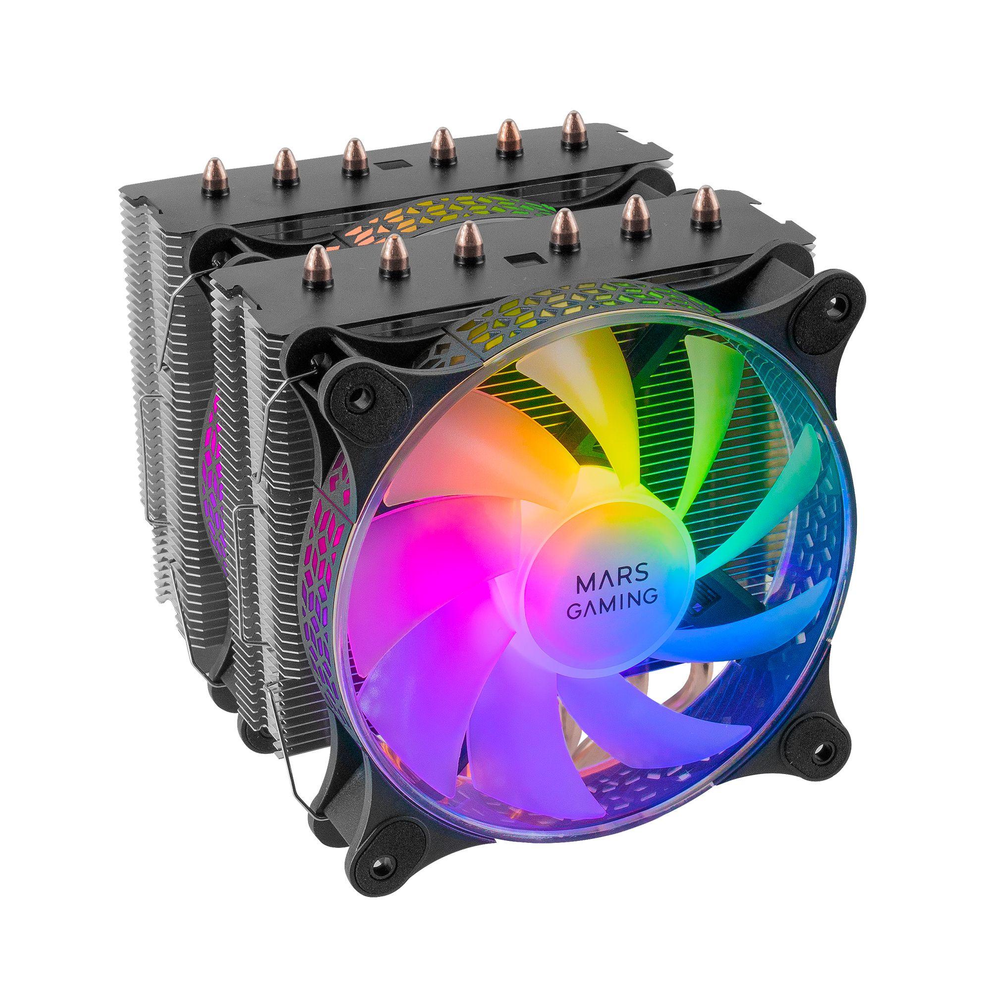 Dissipador CPU MARS GAMING MCPU-XT (120 mm - 1600 RPM - ARGB - Preto)