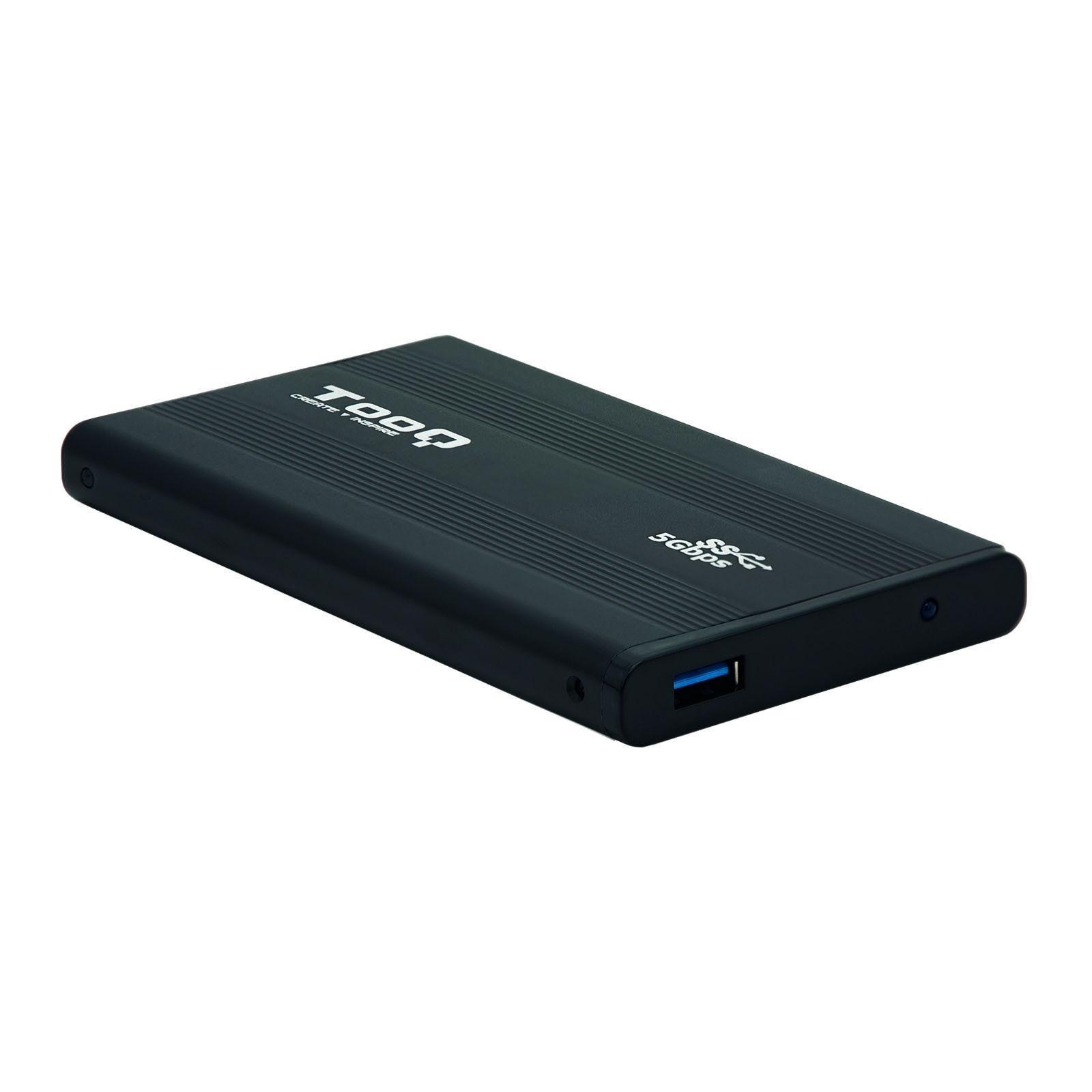 Caixa Externa HDD/SSD TOOQ TQE-2524B (4 TB - 2,5" - SATA I, SATA II, SATA III - Preto)