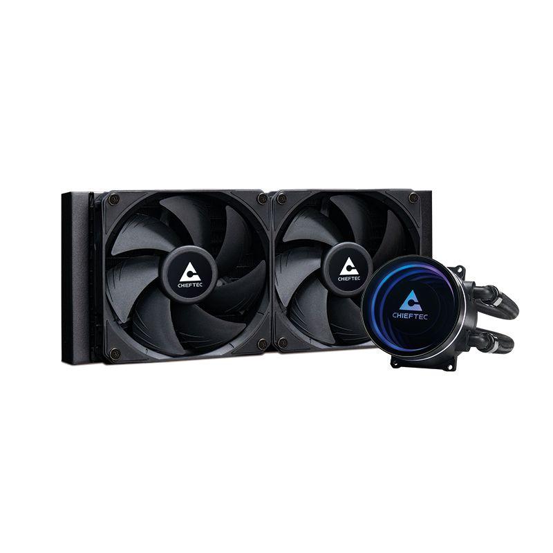 Sistema de Refrigeração Líquida para Processador CHIEFTEC ICEBERG 240 DARK (240 mm - 120 mm - Preto)