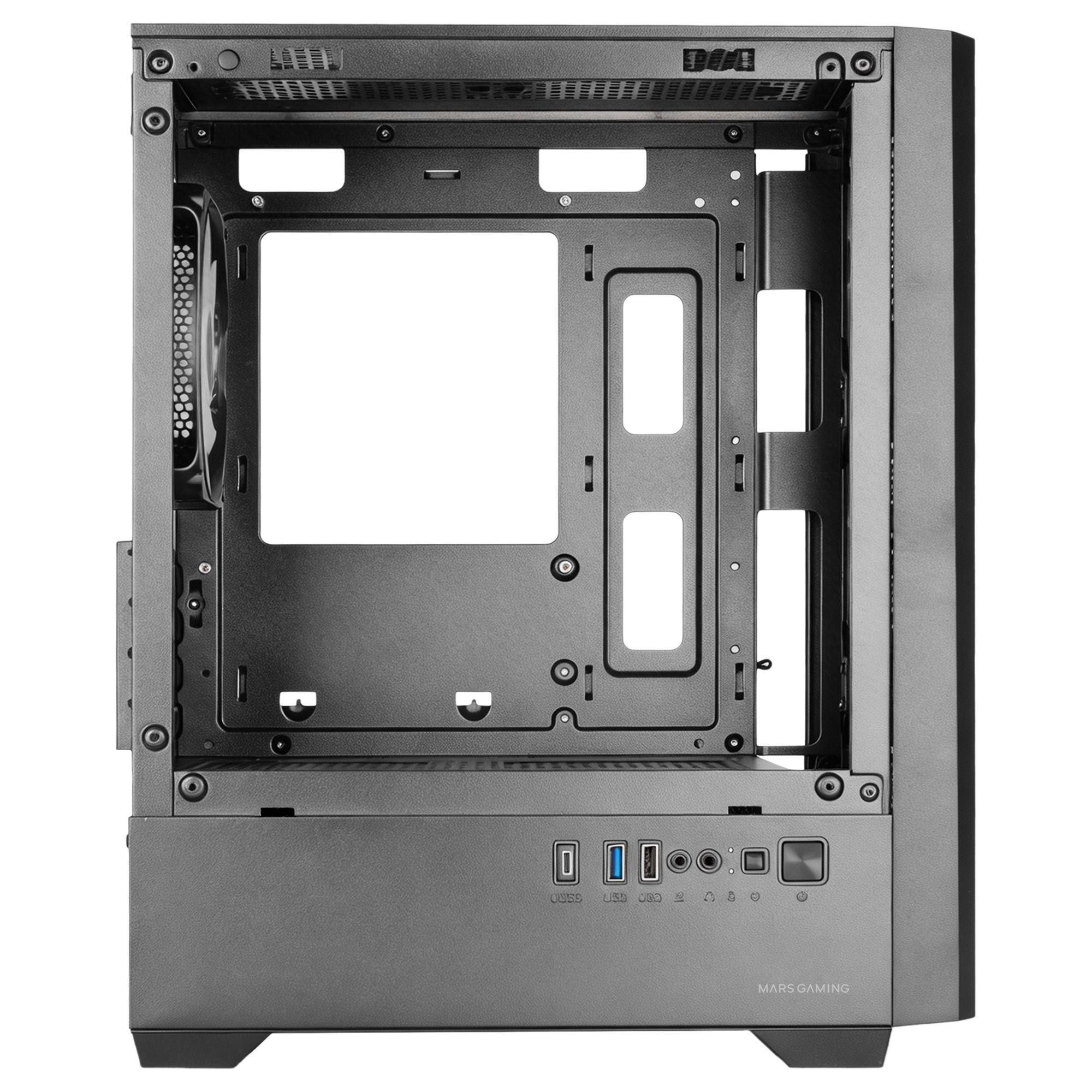 Caixa PC MARS GAMING MC-VECTOR (Micro ATX, Mini-ITX - Mini Tower - ARGB - Preto) — miniatura 6