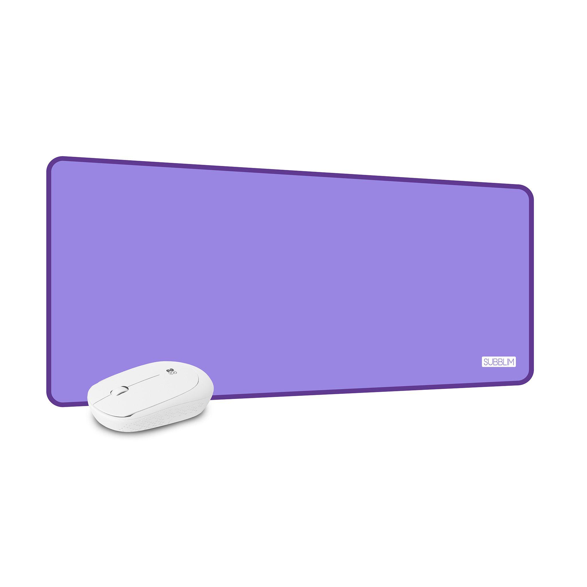 Conjunto Tapete de Rato e Rato Sem Fios SUBBLIM Harmony (Sem fios - Roxo)