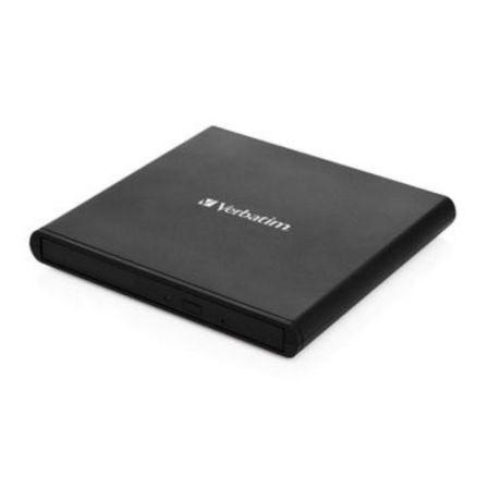 Gravador DVD Externo VERBATIM Mobile DVD ReWriter USB 2.0 (Light Version) 53504 (Preto)