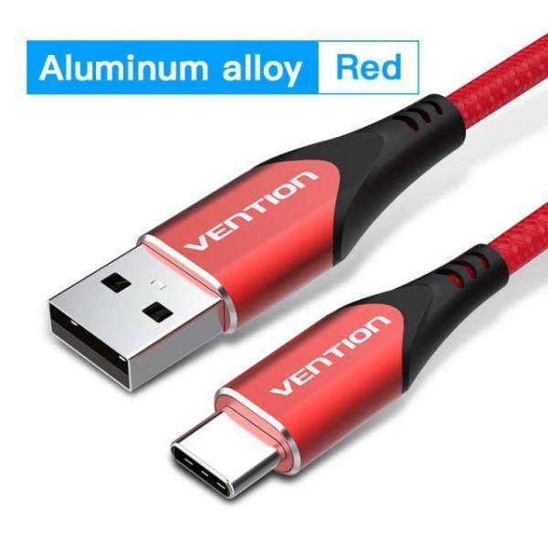 Cabo USB-C para USB-A VENTION CODRH (2 m - Vermelho), imagem 1