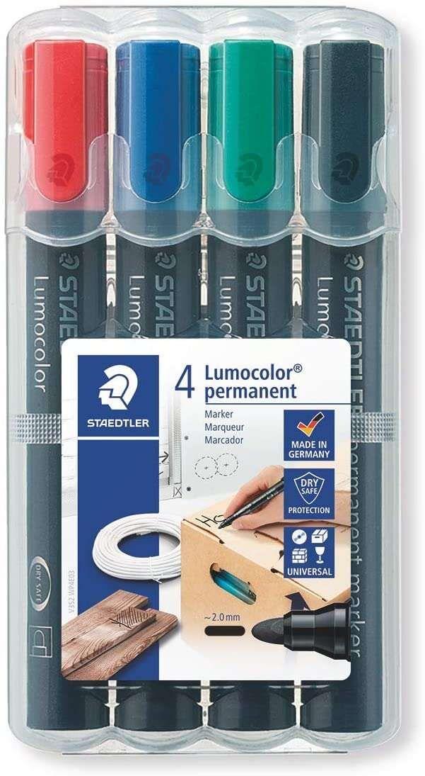 Marcadores Permanentes STAEDTLER Lumocolor 352 WP4 (Polipropileno - Sortido)