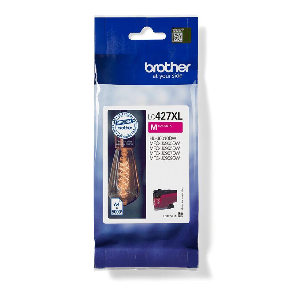 Tinteiro BROTHER LC427XLM (5000 páginas - Magenta)